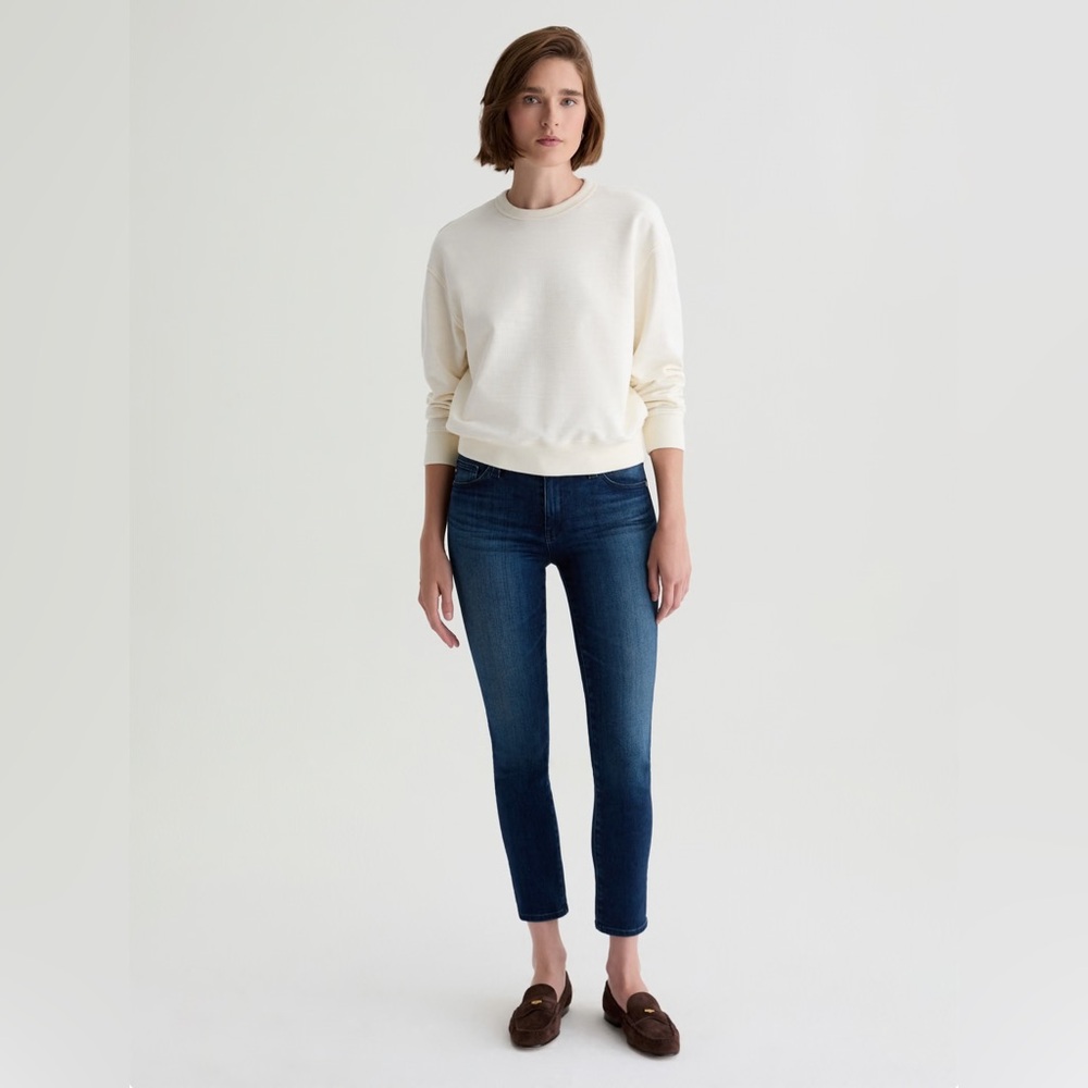 AG Adriano Goldschmied Dark Blue Prima Ankle Cigarette Leg Women Jeans